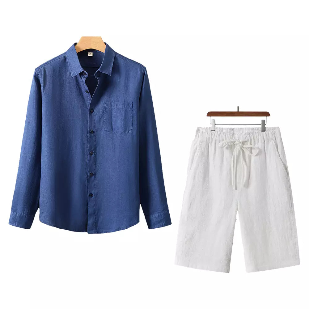 Men’s Riviera Linen Shirt + Free Tulum Linen Shorts