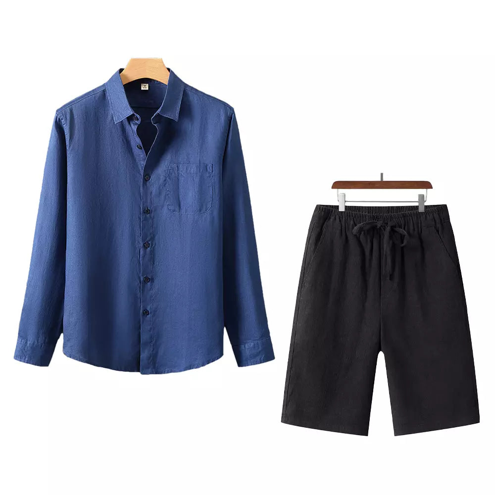 Men’s Riviera Linen Shirt + Free Tulum Linen Shorts