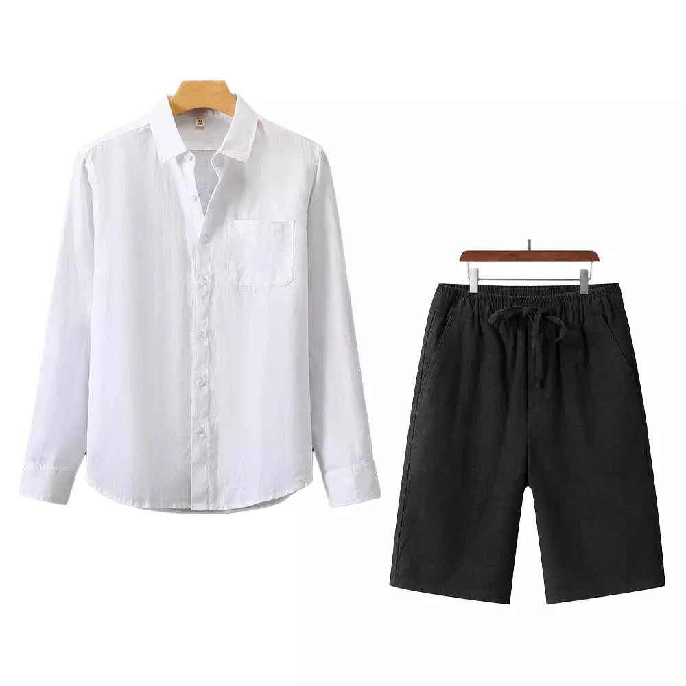 Men’s Riviera Linen Shirt + Free Tulum Linen Shorts