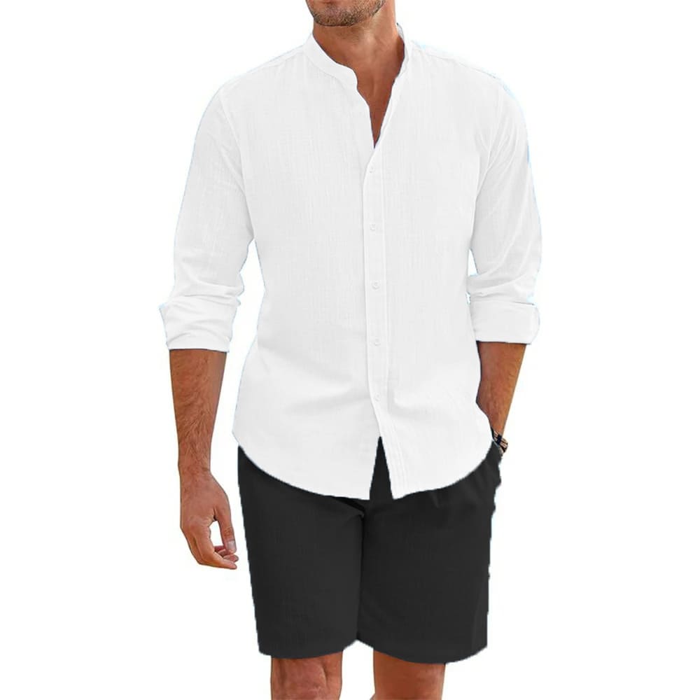 Ravello Men’s Linen Shirt & Shorts Set