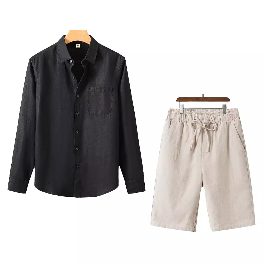 Men’s Riviera Linen Shirt + Free Tulum Linen Shorts