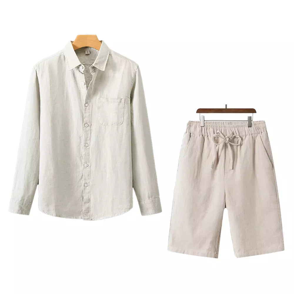 Men’s Riviera Linen Shirt + Free Tulum Linen Shorts