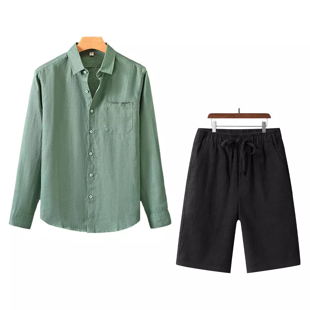 Men’s Riviera Linen Shirt + Free Tulum Linen Shorts