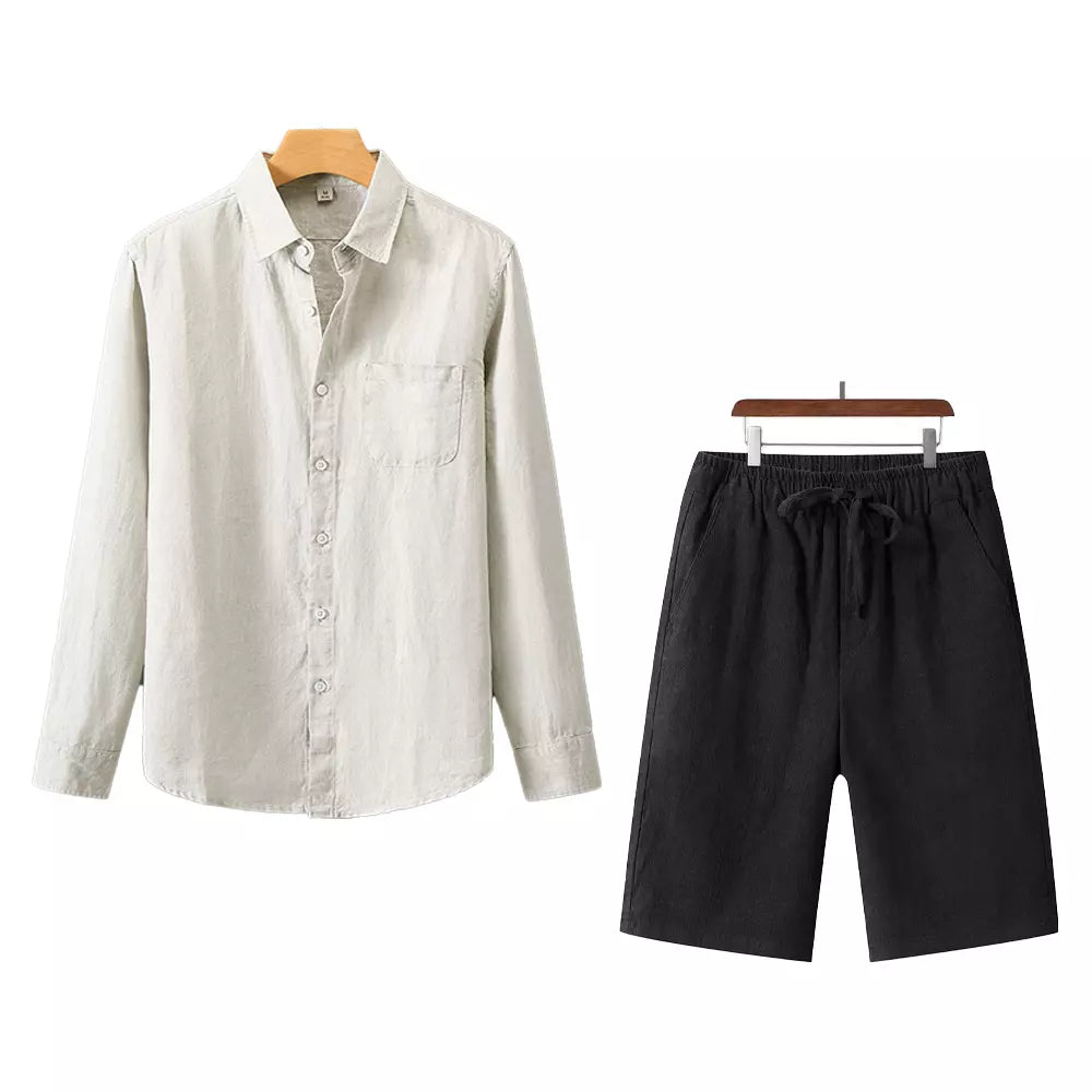 Men’s Riviera Linen Shirt + Free Tulum Linen Shorts