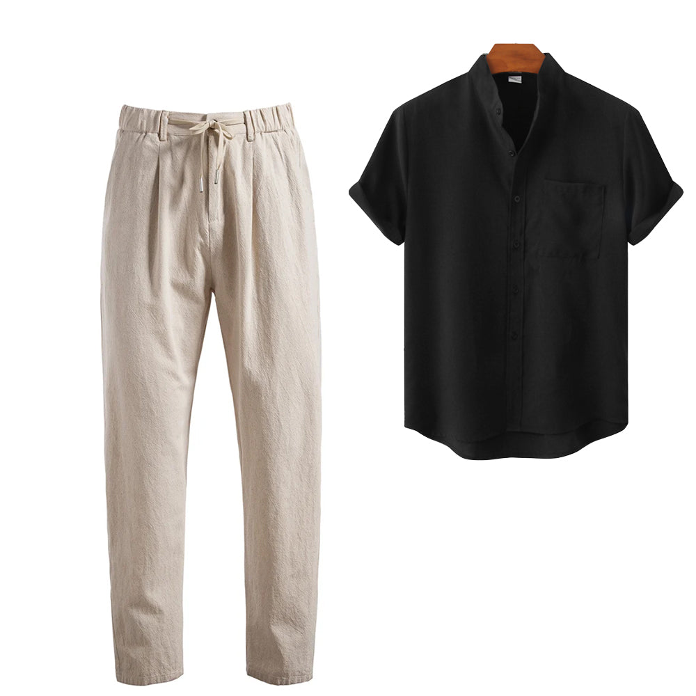 Men’s Amalfi Trousers + Free Sevilla Linen Shirt