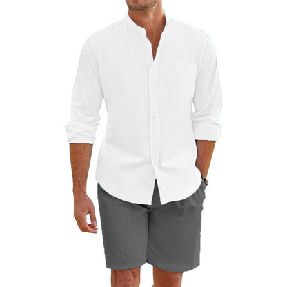 Ravello Men’s Linen Shirt & Shorts Set